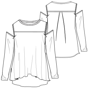 Fashion sewing patterns for LADIES T-Shirts T-Shirt 6948
